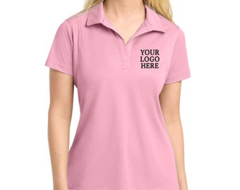 Custom Embroidered Sport-Tek Women’s Polo, Personalized Logo Wick Polo, Business Uniform, Monogrammed Shirt