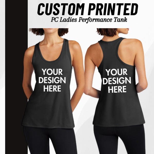 Custom Text Tank Top: Personalized Design, Bridal Party Shirts
