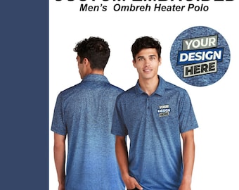 Custom Embroidered Sport Tek Heather Polo Shirt: Moisture Wicking Dri-Fit