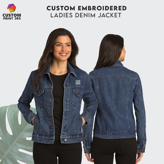 October’s Very Own New Monogram Denim Trucker Jacket Washed Indigo Small