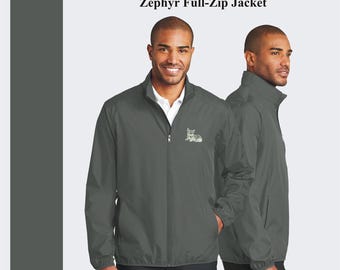 Custom Embroidered Windbreaker Jacket: Personalized Zephyr