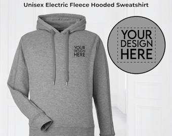 Custom Embroidered Logo Hoodie: Unisex Fleece Sweatshirt