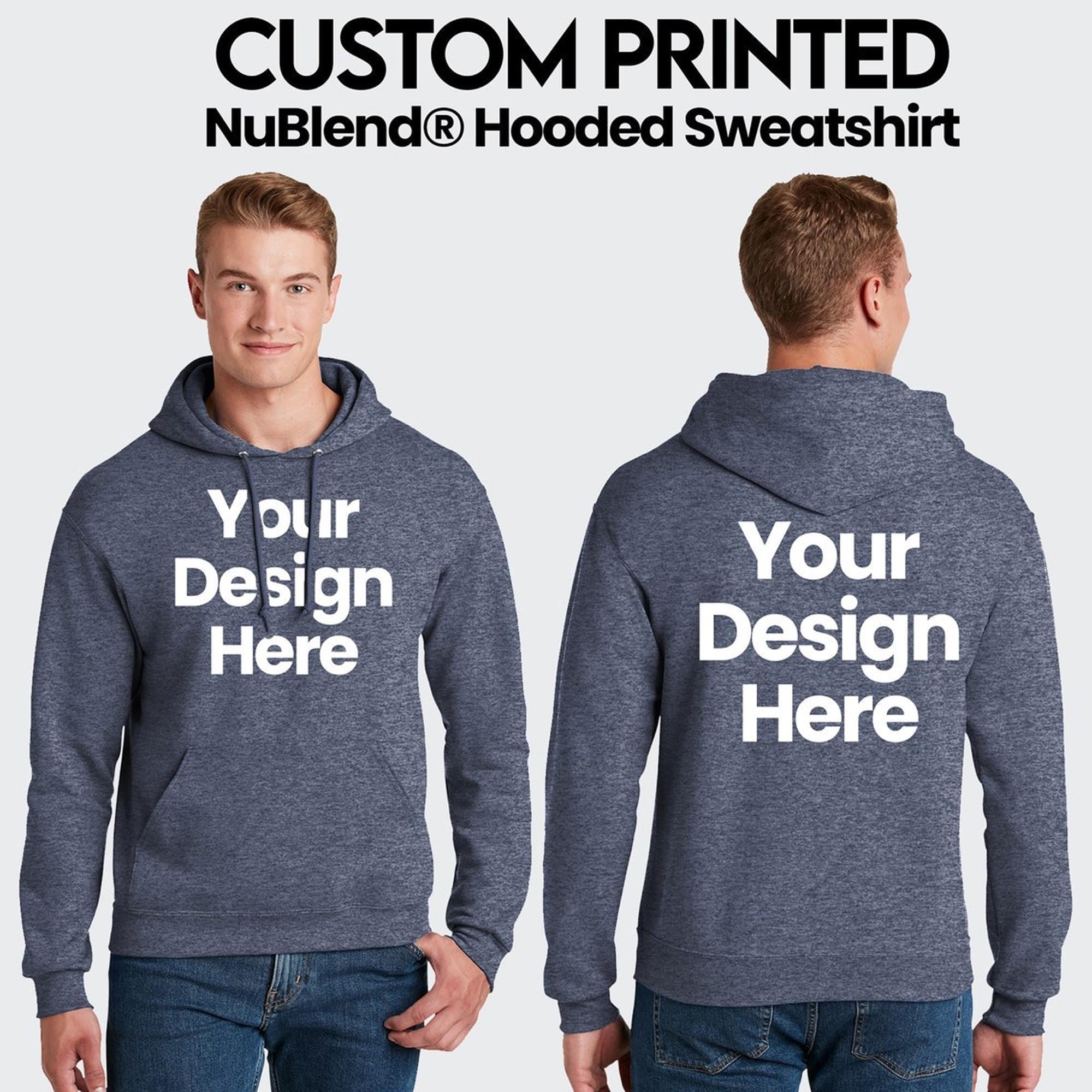 Jerzees NuBlend Full-Zip Hoodie - Birch Color, 50/50 Cotton Polyester, Pill-Resistant Fleece, Front Pockets, Unisex Fit