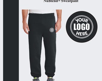 Custom Sweatpants With Text, Embroidered Logo Pants, Fleece Joggers,  Personalized Joggers For Teams, Plus Size Available