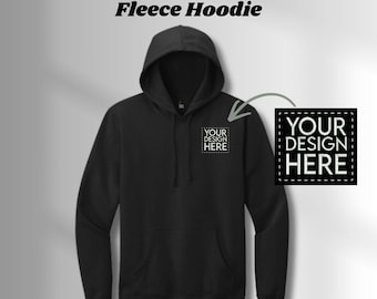Custom Embroidered Fleece Hoodie: Personalized Logo Sweatshirt | Couples Hoodie