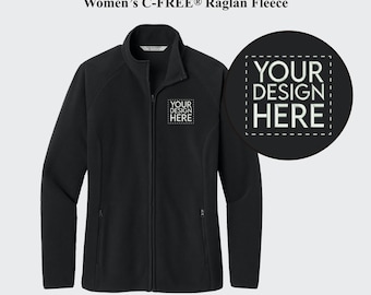 Custom Embroidered Fleece Jacket: Personalized Logo, Women's Outerwear