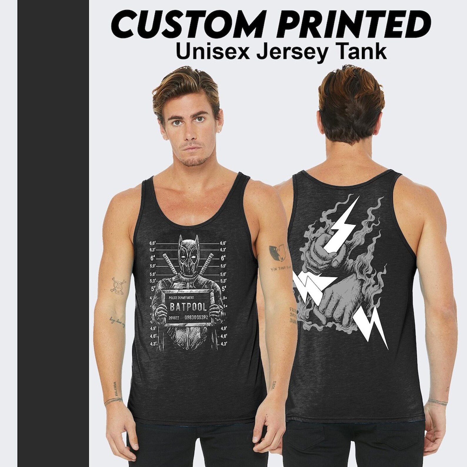 Custom Printed Unisex Tank Top: Personalized Graphic, Summer Workout - Etsy