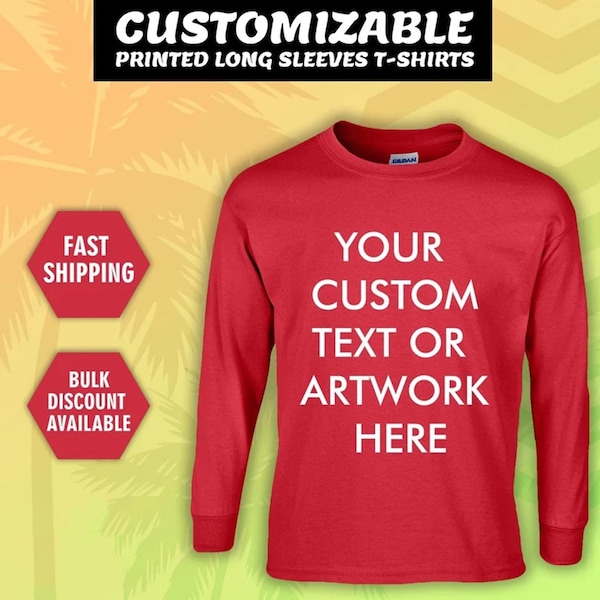 Custom Long Sleeve Shirt: Personalized Text & Photo Gift