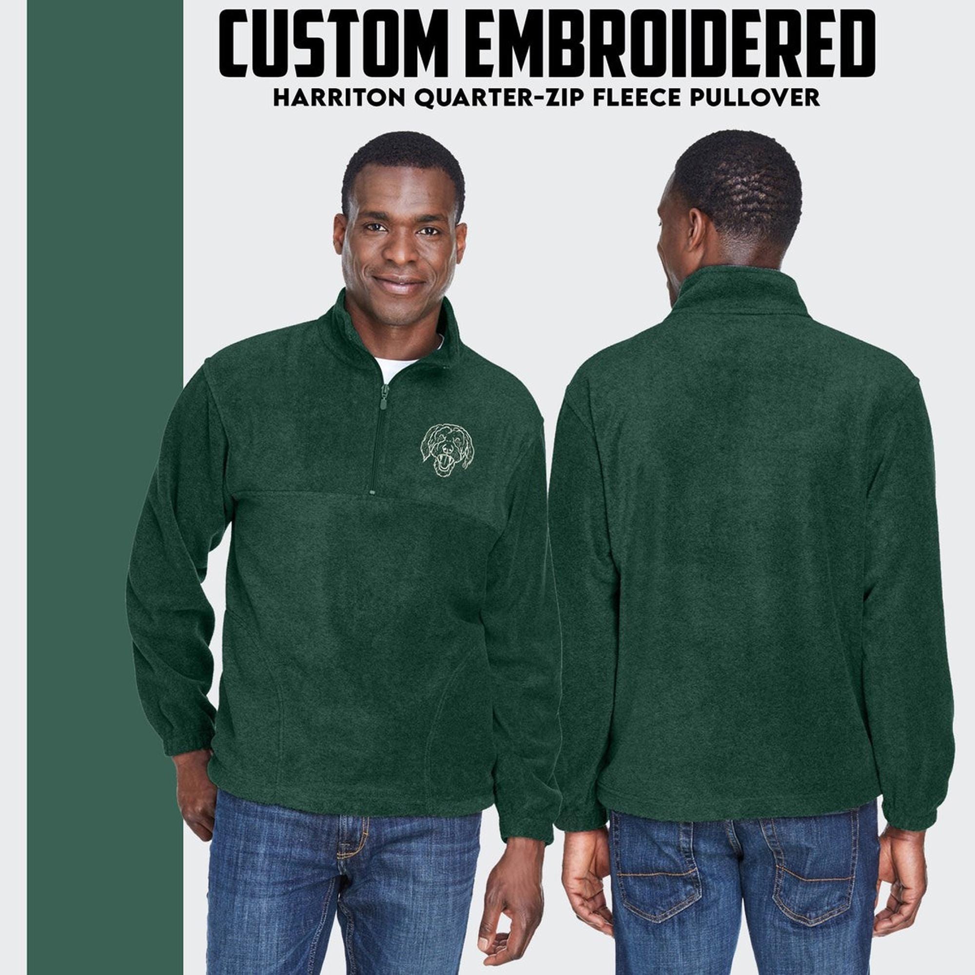 【関税&送料込】Etudes Sweatshirt With Logo Custom Embroidered 3/4-zip Monogram Quarter Zip Sweatshirt