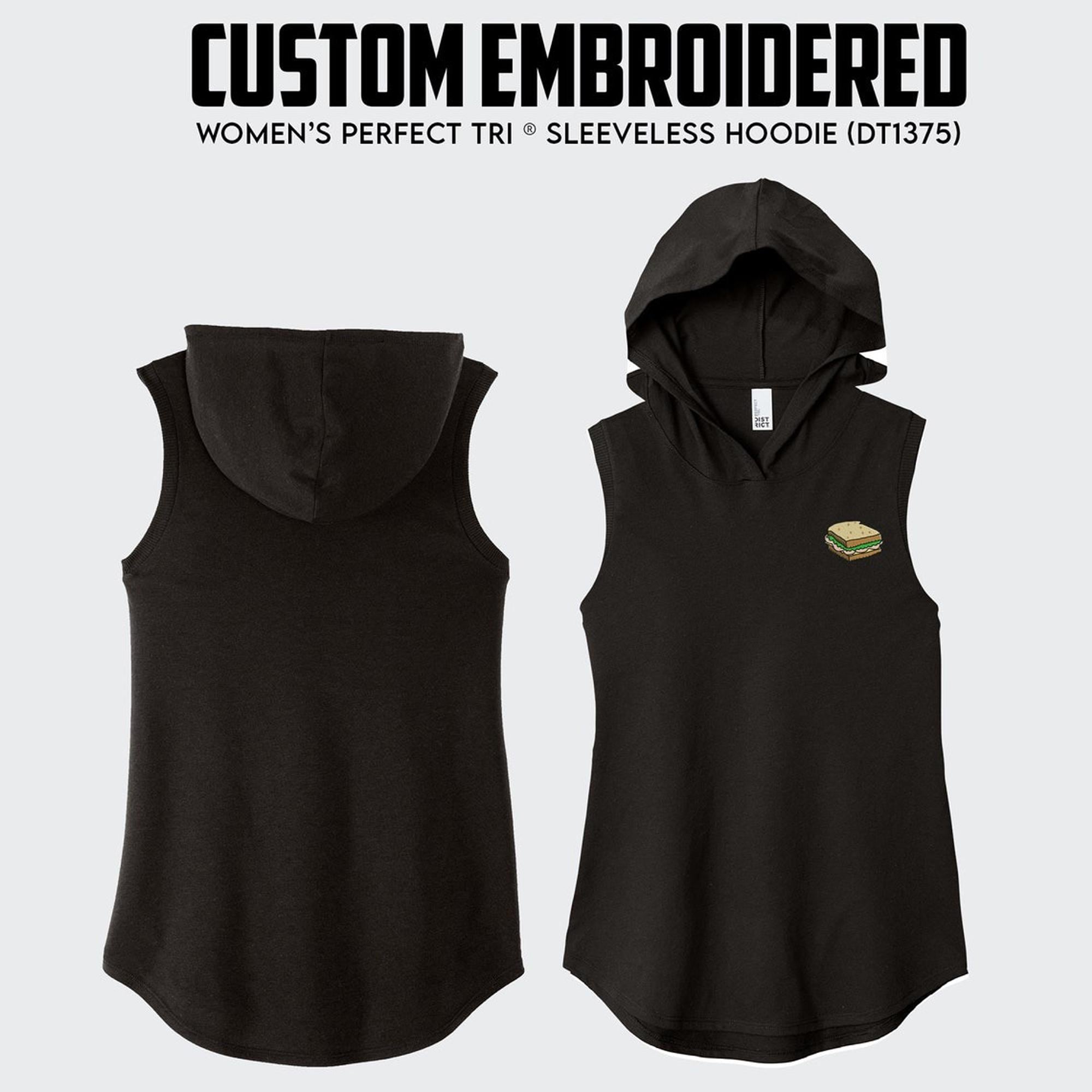 Custom Embroidered Hoodie, Your Text Here, Personalized