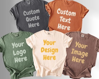 Custom Comfort Colors 1717 Shirt | Personalized Vintage Wash Graphic Tee | Oversized Tshirt | Pigment Dyed