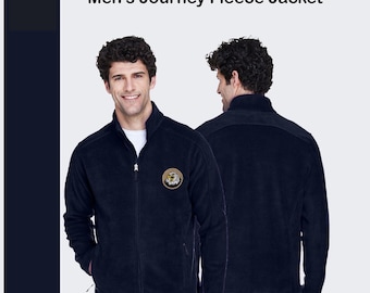 Men's Custom Embroidered Fleece Jacket: Business Logo Winter Coat