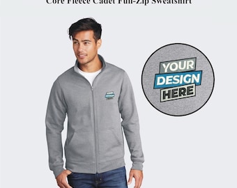 Custom Embroidered Fleece Full-Zip Jacket: Personalized Logo