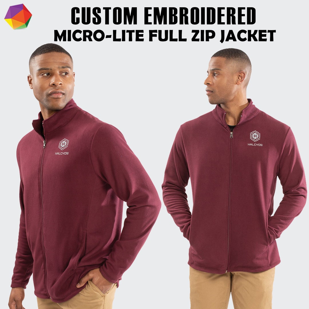 Sports Wear Jacket Custom Embroidered Full Zip up Jacket Etsy