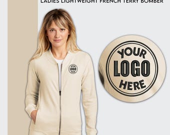 Custom Embroidered Women's French Terry Bomber Jacket
