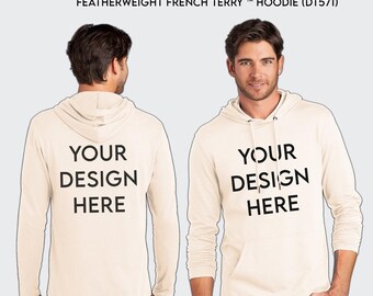 Custom Printed Hoodie, French Terry Pullover, Personalized Gift