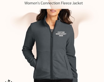 Custom Embroidered Fleece Jacket: Women's Full-Zip Outerwear