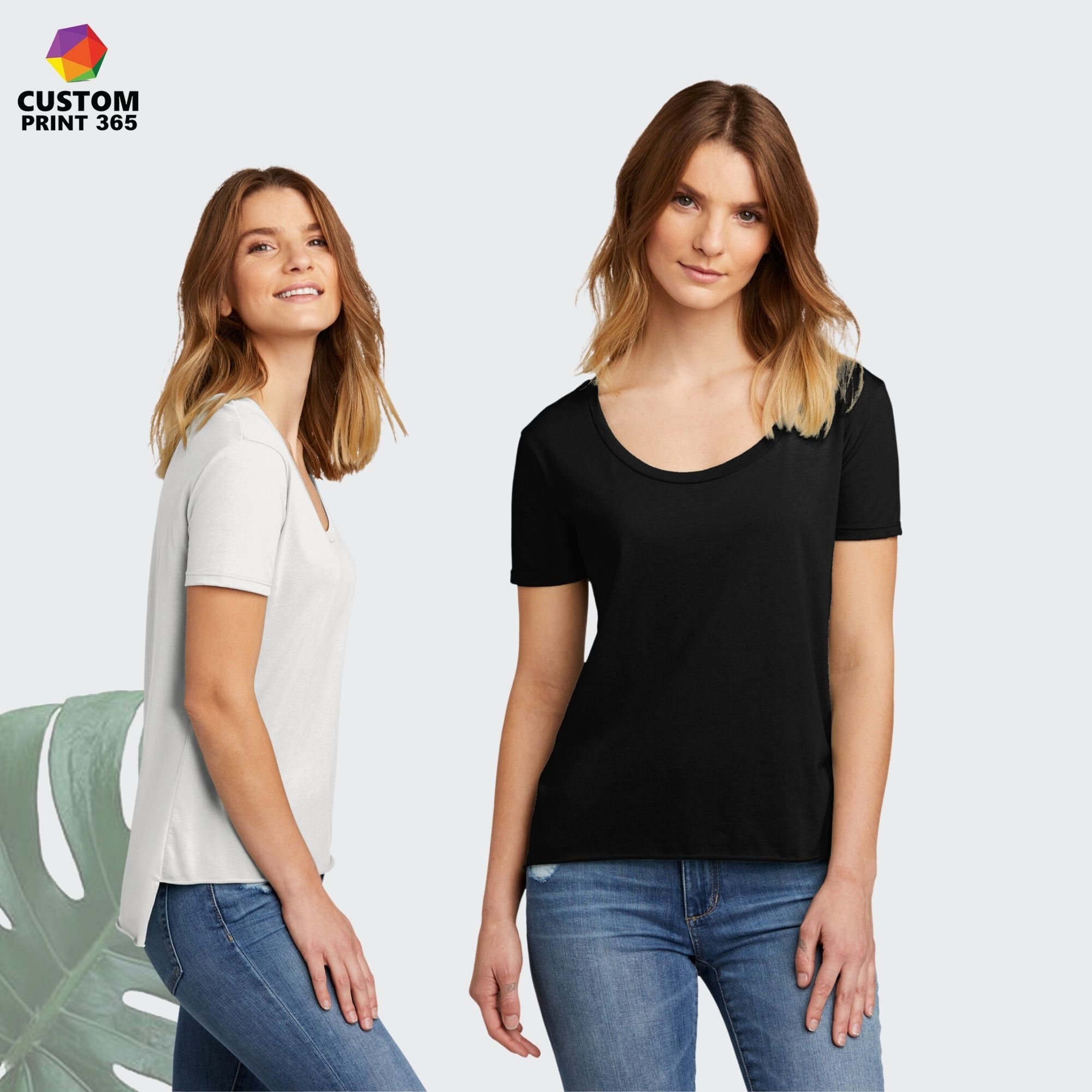 Women's Custom T-shirt Scoop Neck Tshirt Next Level - Etsy