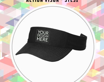 Custom Embroidered Visor: Sport-Tek® Sun Protection Cap