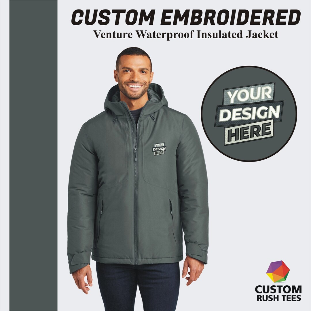 Custom Embroidered Jacket Port Authority® Insulated Jacket Custom