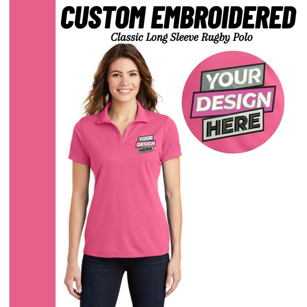 Custom Embroidered Women's V-neck Polo Shirt: Sport-tek Posicharge