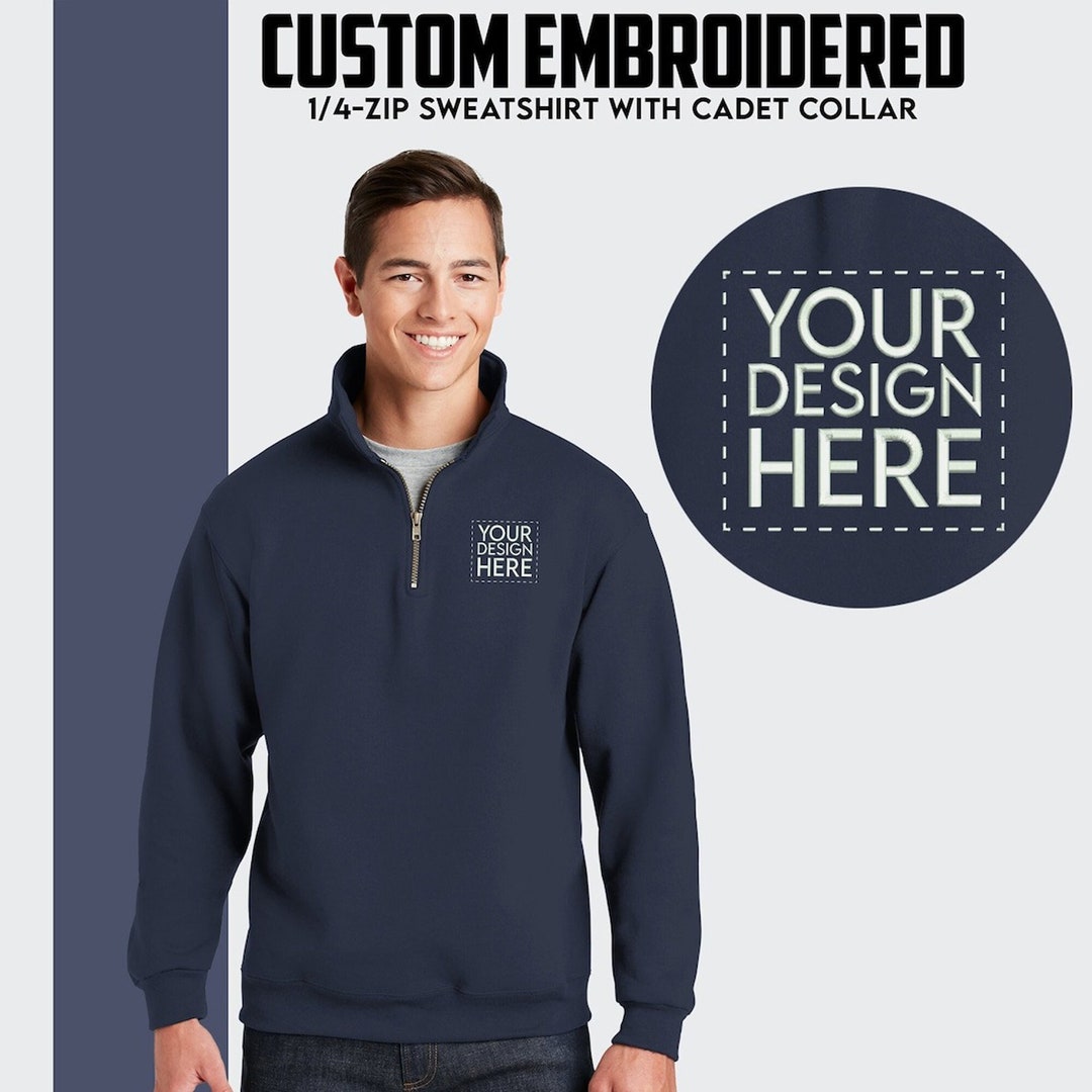 Jerzees® Custom Embroidered 1/4 Zip Custom Quarter Zip Jerzees® Custom Embroidered 1/4 Zip Custom Quarter Zip