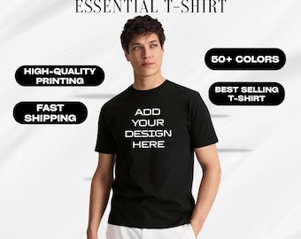 Custom Printed Essential T-Shirt, 50+ Colors
