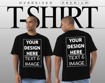 Custom Heavyweight Cotton Crewneck T-Shirt: Personalized Unisex Streetwear