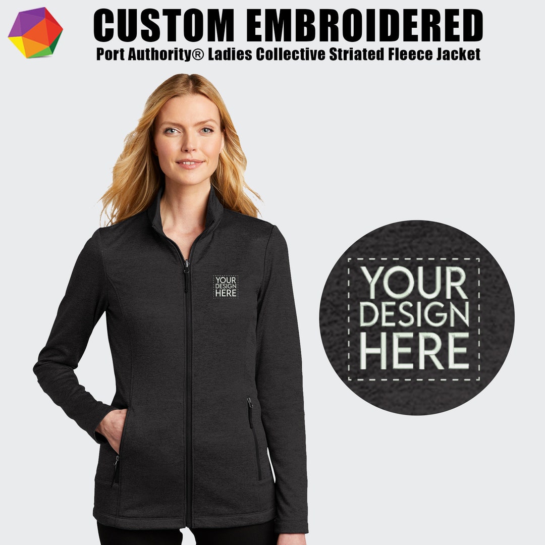 Custom Embroidered Jacket, Custom Full Zip Women Fleece Jacket