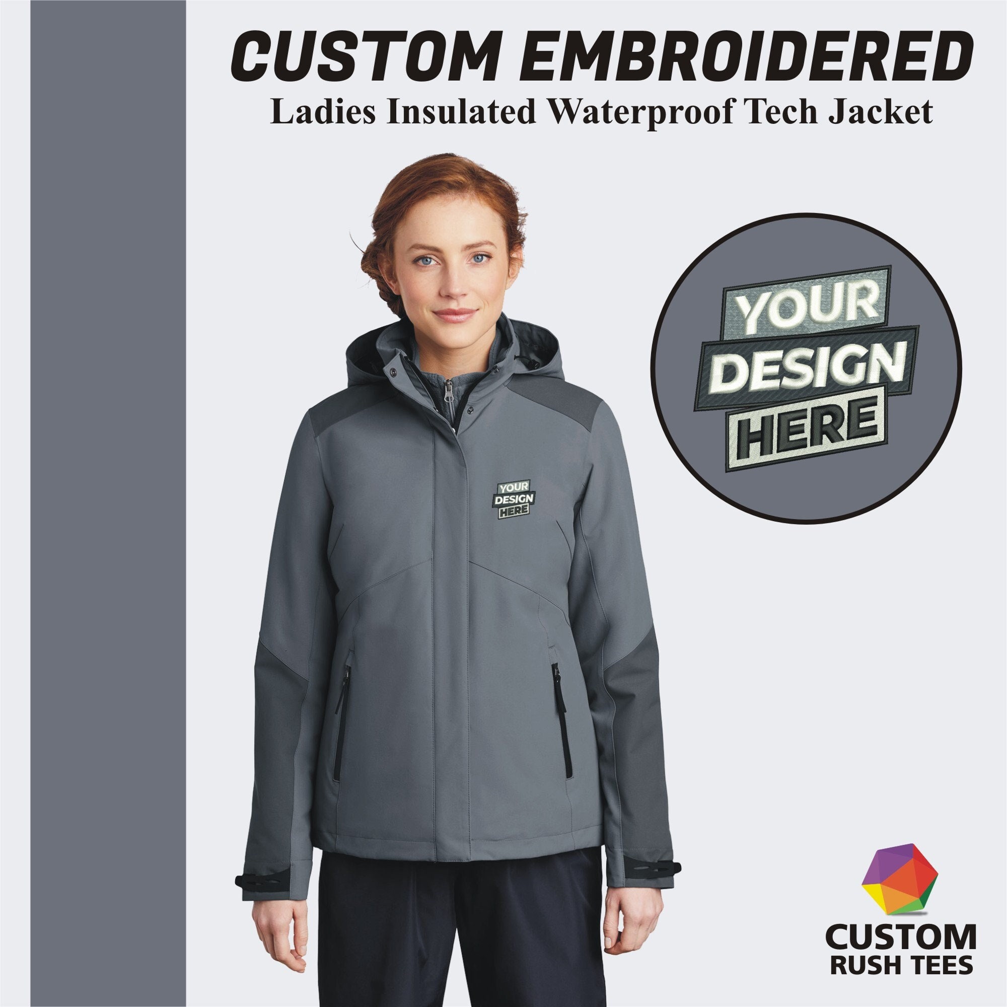 Ladies insulated sales waterproof jacket