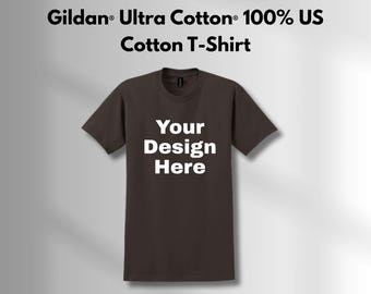 Personalized Gildan Ultra Cotton T-Shirt: Custom Design Printing