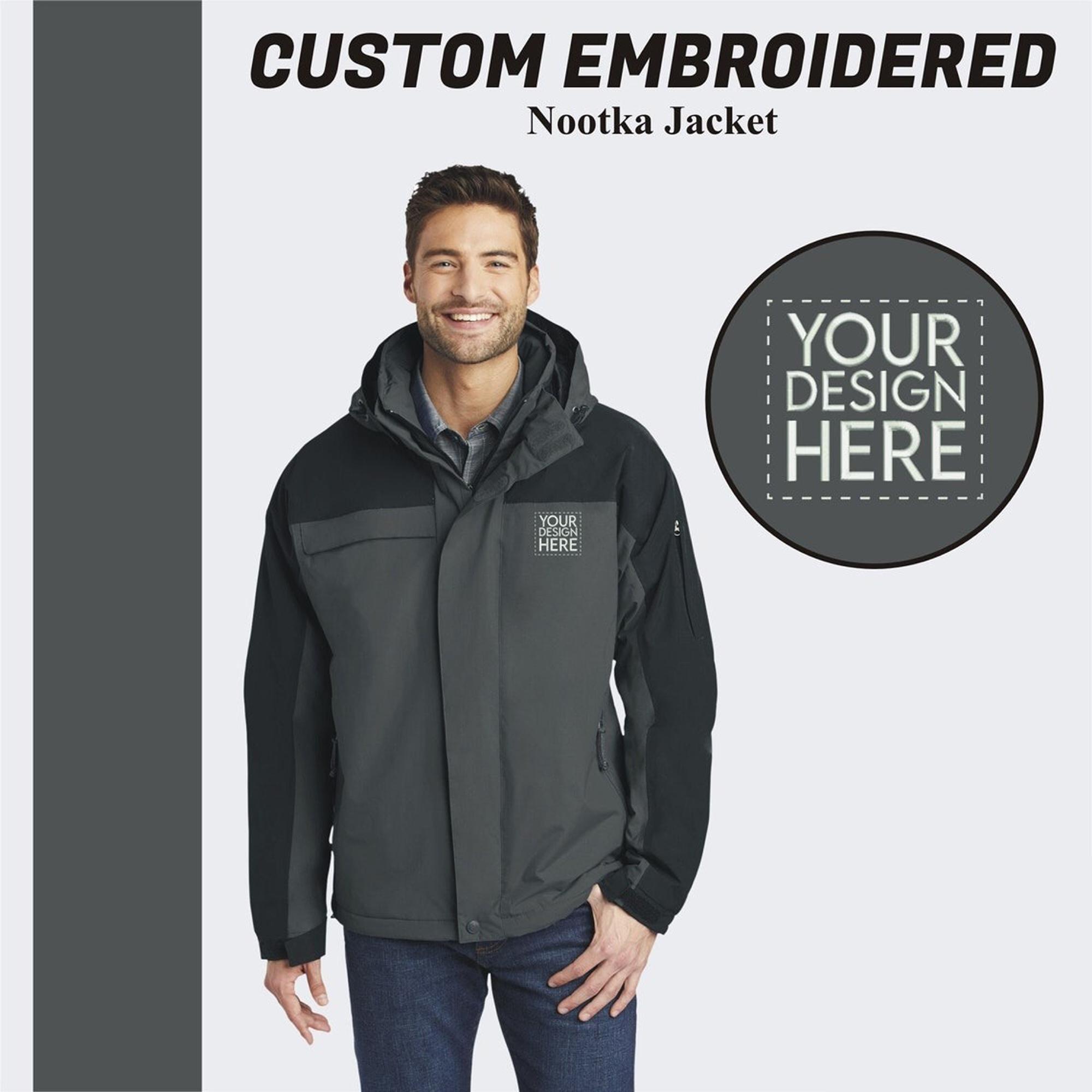 Port Authority Men s Nootka Jacket Custom Embroidery Logo Jacket Custom Winter Jacket Monogrammed Rain Jacket Custom Warm Jacket J792 Etsy