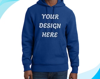 Personalized Sport-Tek® Super Heavyweight Hoodie | Custom Printed Pullover | Your Design Here | Front & Back Print