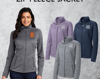 Custom Embroidered Ladies Fleece Jacket: Personalized Design