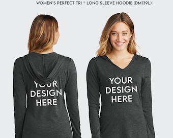 Custom Women's Long Sleeve Hoodie: Personalized Design