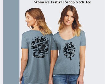 BOHEMIAN SEOUL】BOHEMSEO FUNKY SCOOP NECK TEE SCRIBBLE