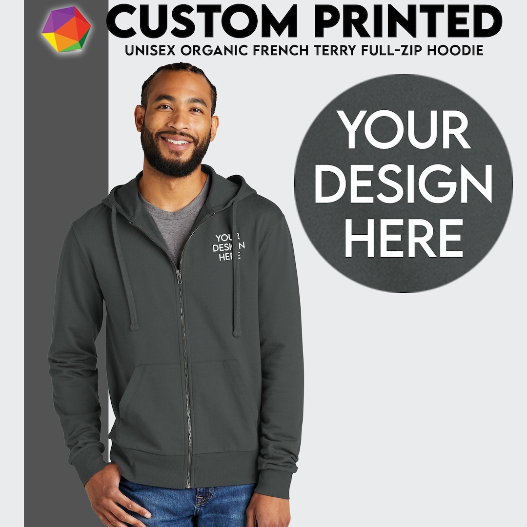 Custom Zip up Hoodies, Design Own Hoodie, Custom Printed Zip up Hoodie