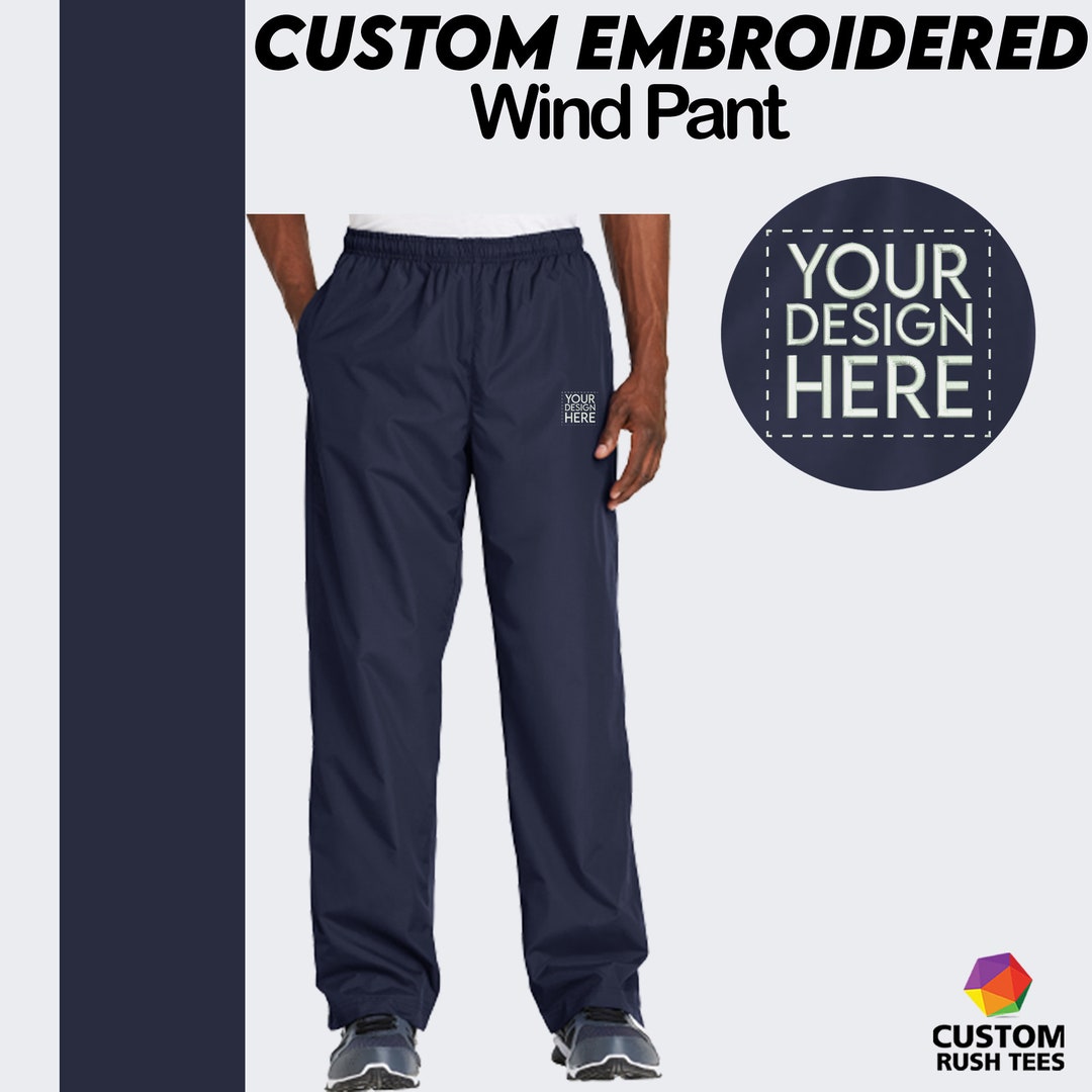 Sporttek® Wind Pant, Custom Embroidered Wind Pant, Custom Logo Pant