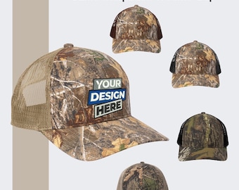 Custom Embroidered Camo Trucker Hat: Real Tree Snapback Hunting Cap