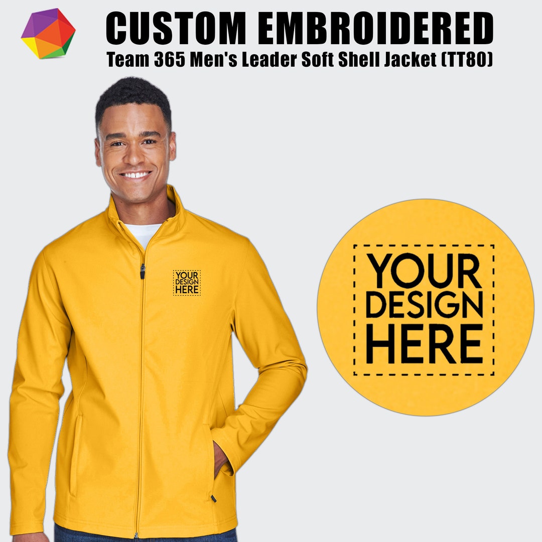 Custom Embroidered Jacket, Custom Men's Soft Shell Jacket, Custom