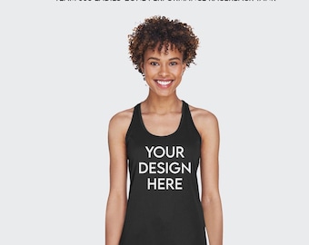 Custom Sport Ladies Tank Top, Personalized Tank top, Add Your Text, Summer Tank, Print Your Design, Performance Racerback Tank Top, Gym Tank