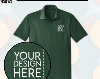 Sport-Tek® Custom Embroidered Polo, Personalized Business Logo, Monogram Polo Shirt , Add Your Text/Artwork/Design, Customized Polo T-shirt