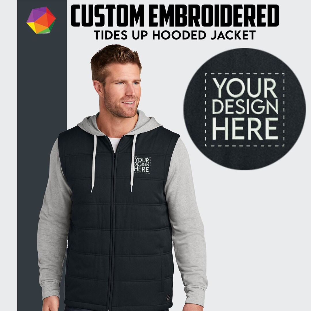 Custom Embroidered Jacket Custom Travismathew Tides up Hooded Etsy