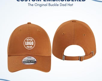 The Original Buckle Dad Hat | Personalized Your Logo | Customize Embroidery Designs | Cotton Twill Cap