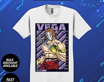 Street Fighter Vega T-Shirt: Retro Gaming Unisex Tee