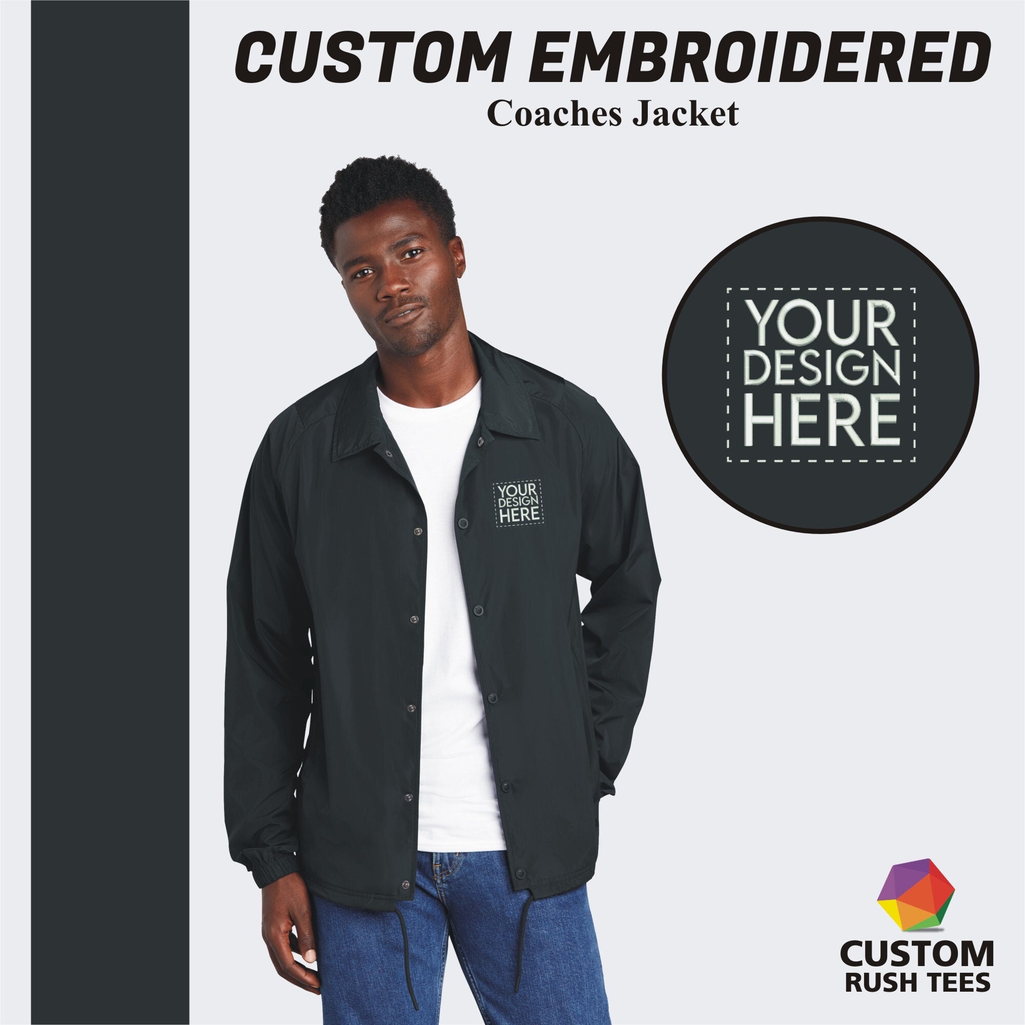Custom coach jacket cheap