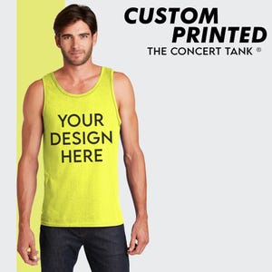 Custom Tank Top, Beach Tank Top, Workout Tank Tops, Personalized Tank Top, Customize Mens Tank Top, Gift for Boyfriend, District ®