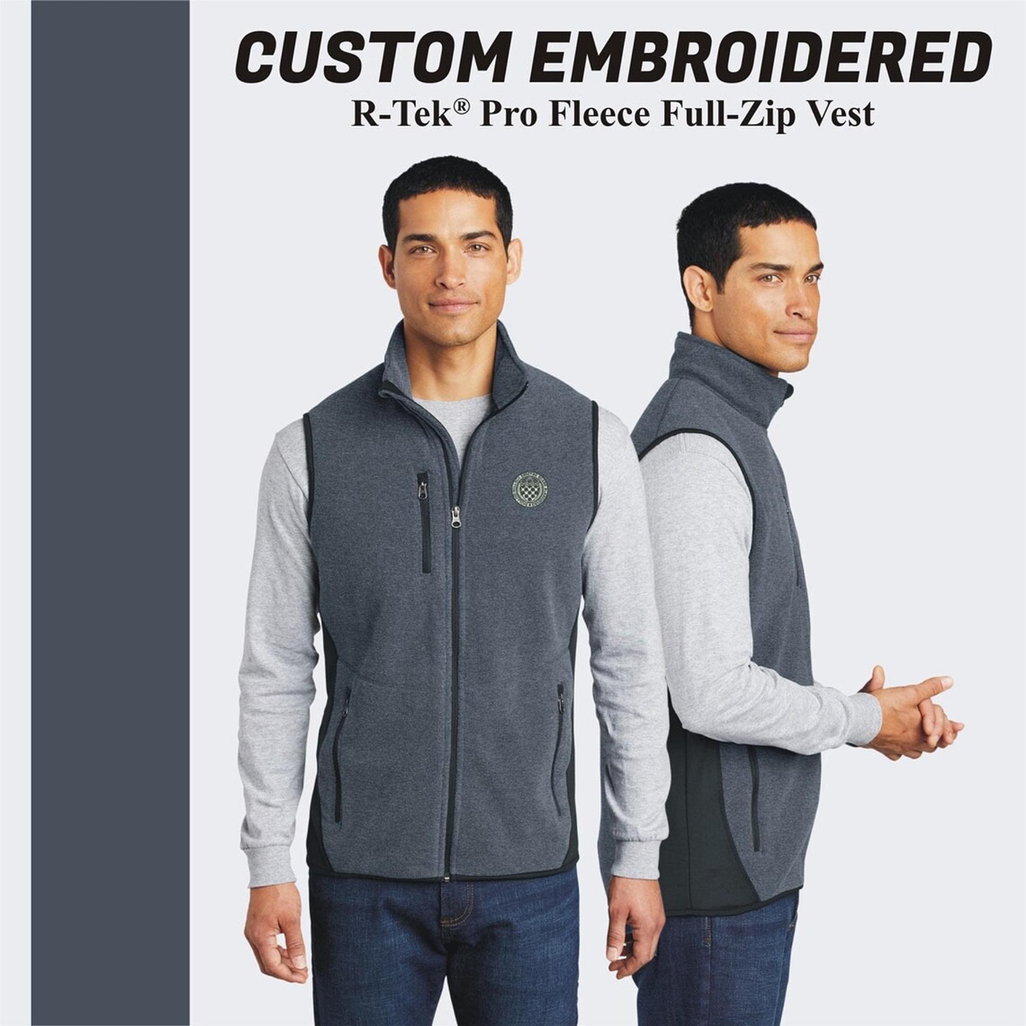 BRIEFING　正規品　MENS 3D LOGO VEST ベージュ　L Men's Custom Fleece Full Zip Vest Custom Embroidered Vest