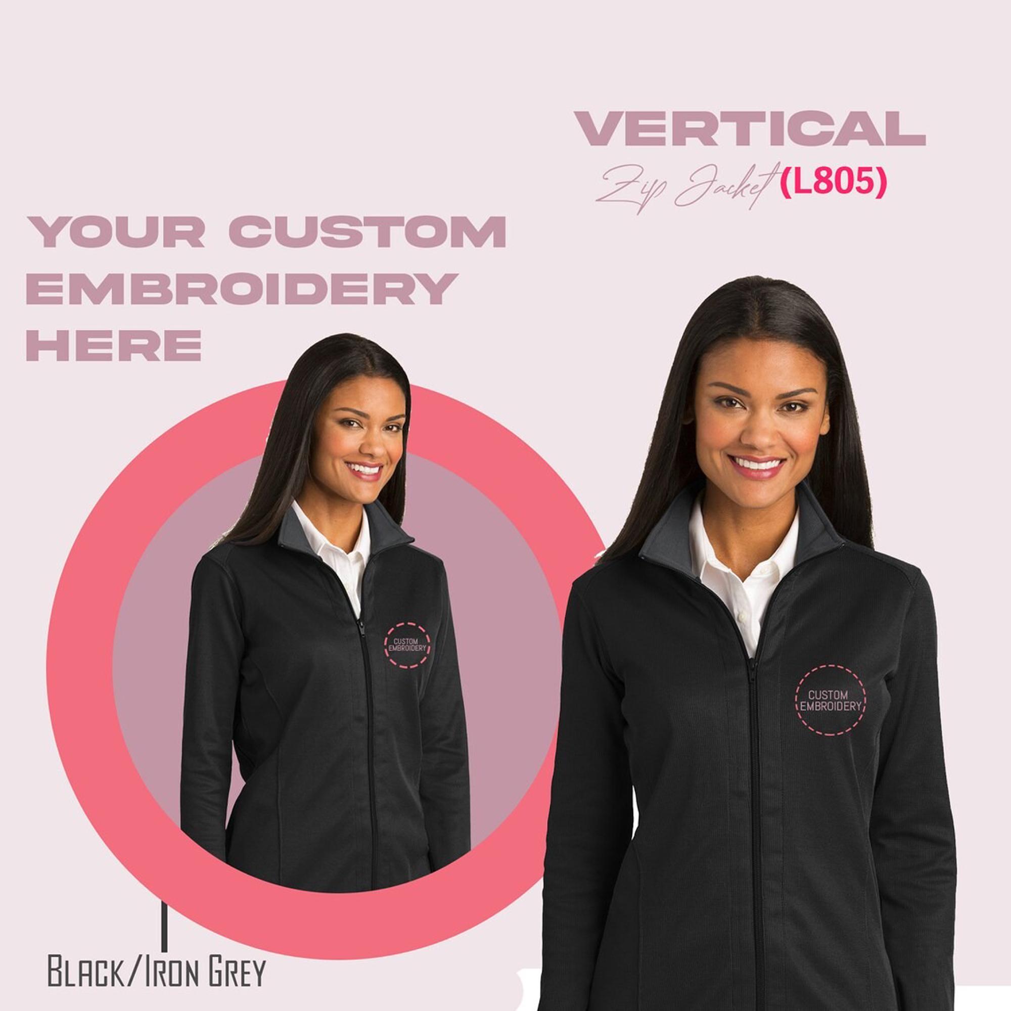 Embroidered Zip up Jacket Etsy