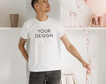 Custom Text Shirt, Personalized College Style Tee, Next Level Apparel® CVC Tee